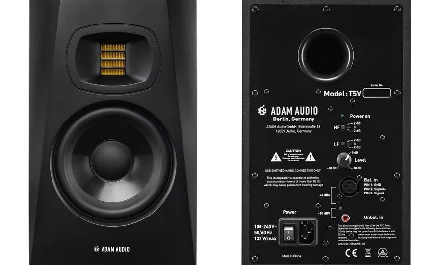 Полочная акустическая система Adam T5V 1 колонка черный