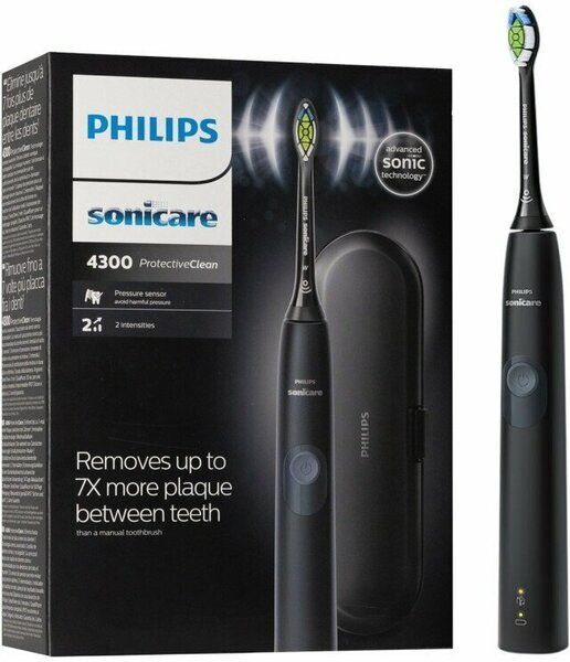 Звуковая зубная щетка Philips Sonicare ProtectiveClean 4300 HX6800/87, черный