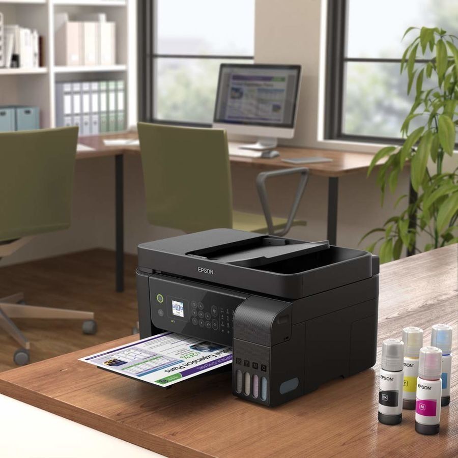 МФУ струйное Epson L5190, цветн., A4, черный