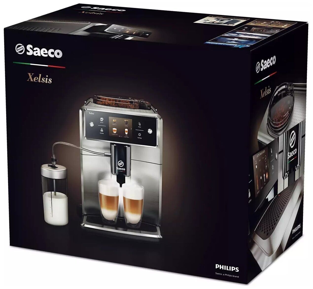 Кофемашина Saeco SM7683 Xelsis, нержавеющая сталь