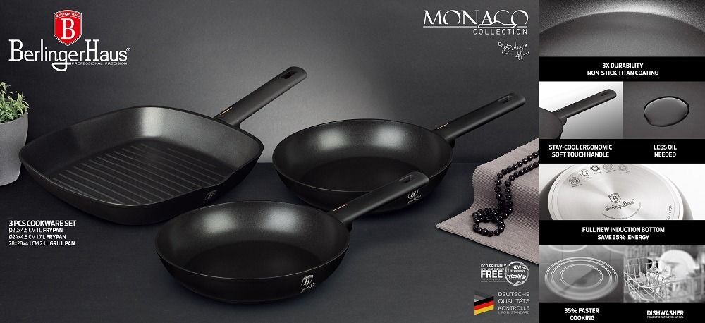 Набор посуды 3 пр. Berlinger Haus Monaco Collection BH-7096