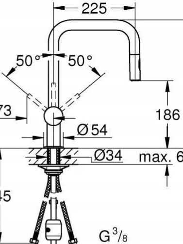 Смеситель для кухни Grohe 32322002 хром