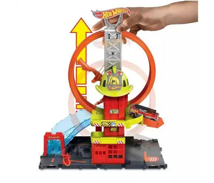 Игровой Набор Hot Wheels HKX41 Трюки на пожарной станции Сити