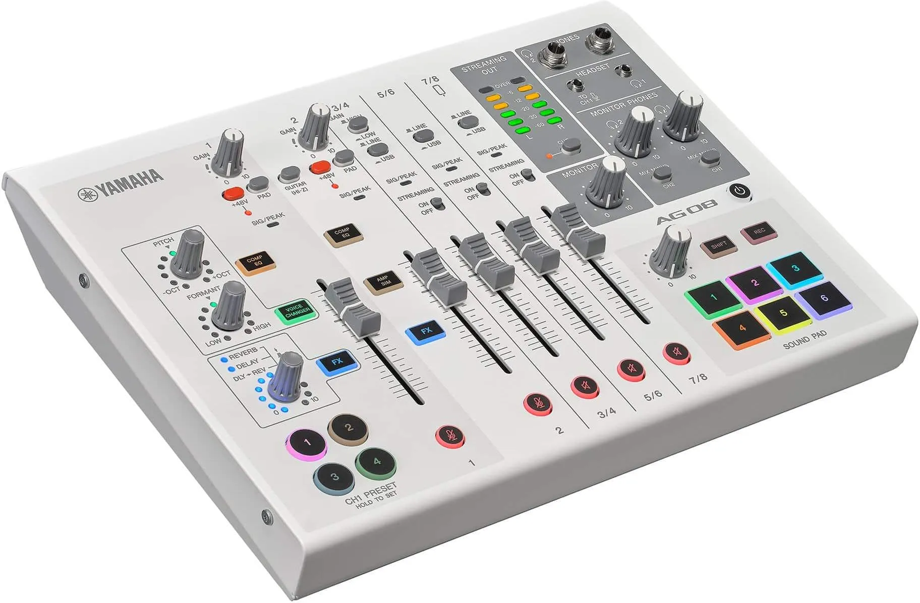 Цифровой микшерный пульт Yamaha AG08 White