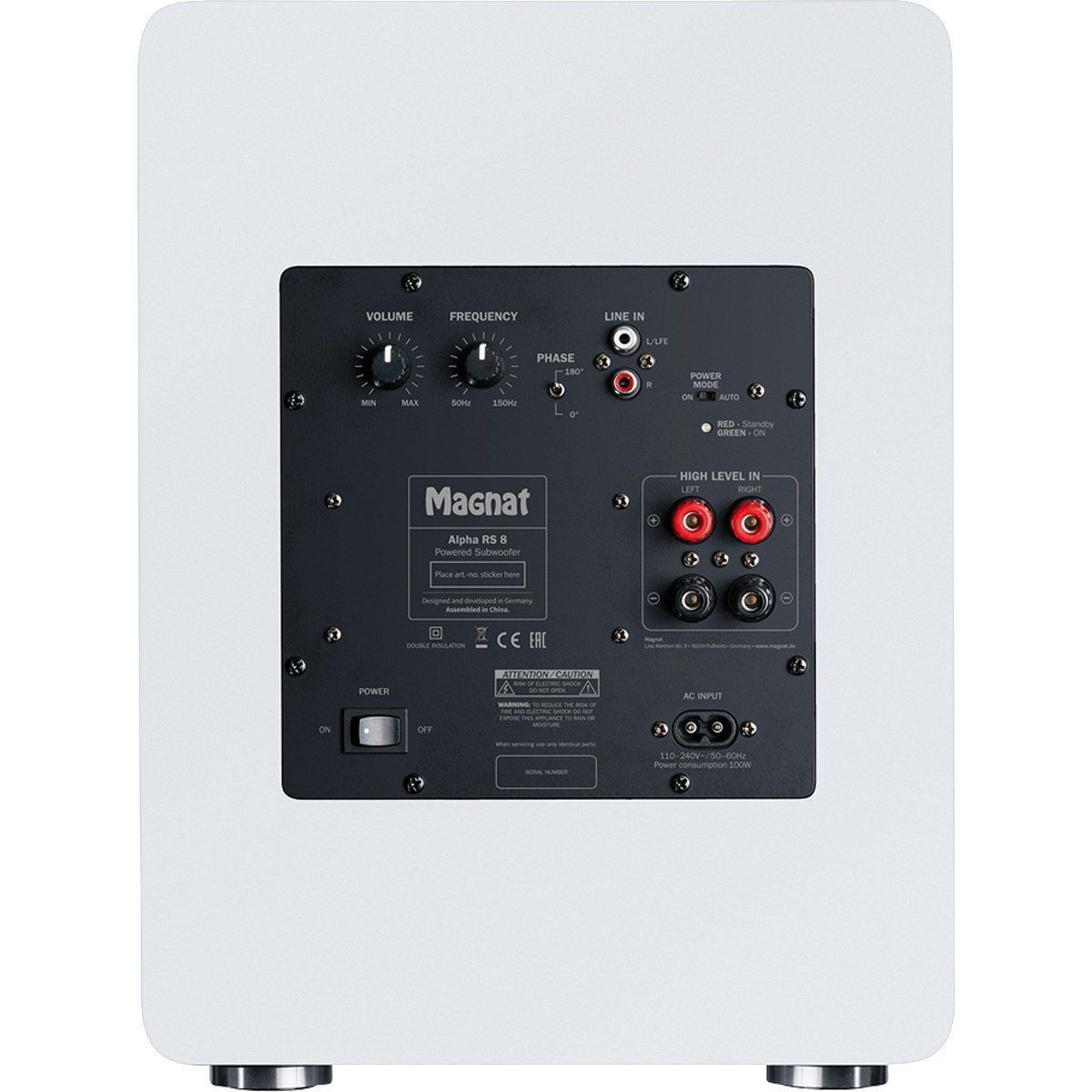 Сабвуферы активные Magnat Alpha RS 8 white