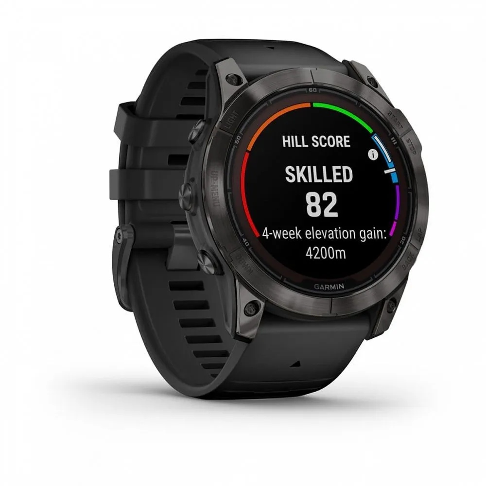 Часы Garmin Fenix 7X Pro Sapphire Solar Carbon Grey Black Band (010-02778-11)