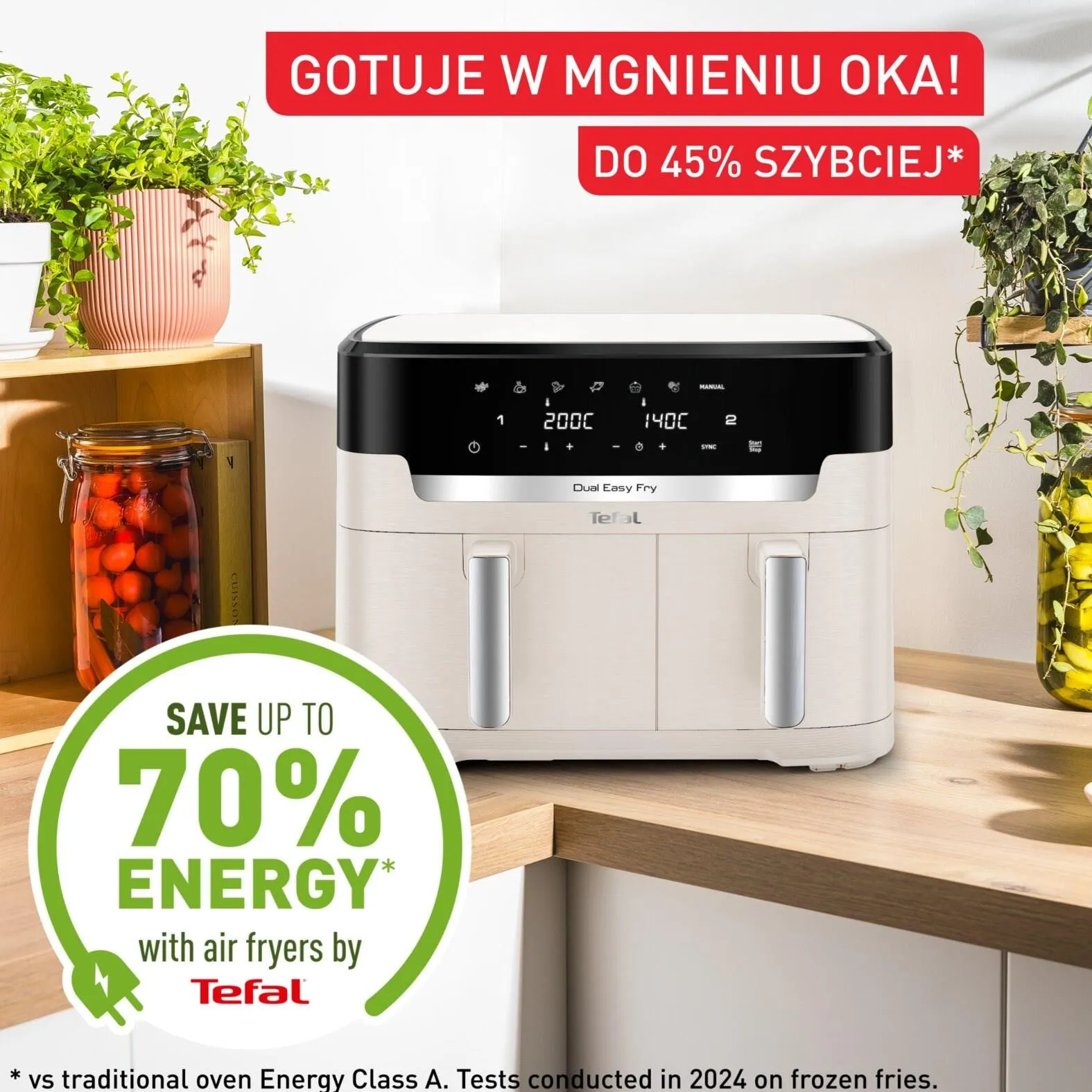 Аэрогриль Tefal EY942AE0 Dual Easy Fry XXL