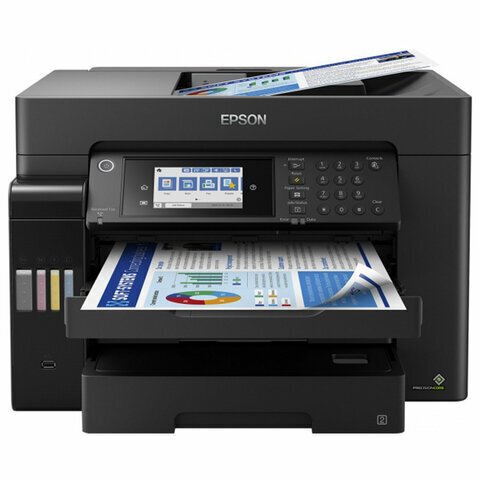 МФУ струйное Epson L15160, цветн., A3, черный