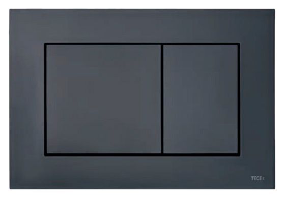 Комплект для скрытого туалета TECE base + кронштейны + кнопка матовый черный 9400007 9240407