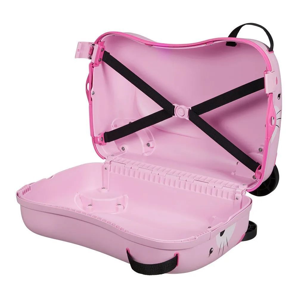 Детский чемодан-тележка Samsonite Dream Rider, 28 л, розовый леопард