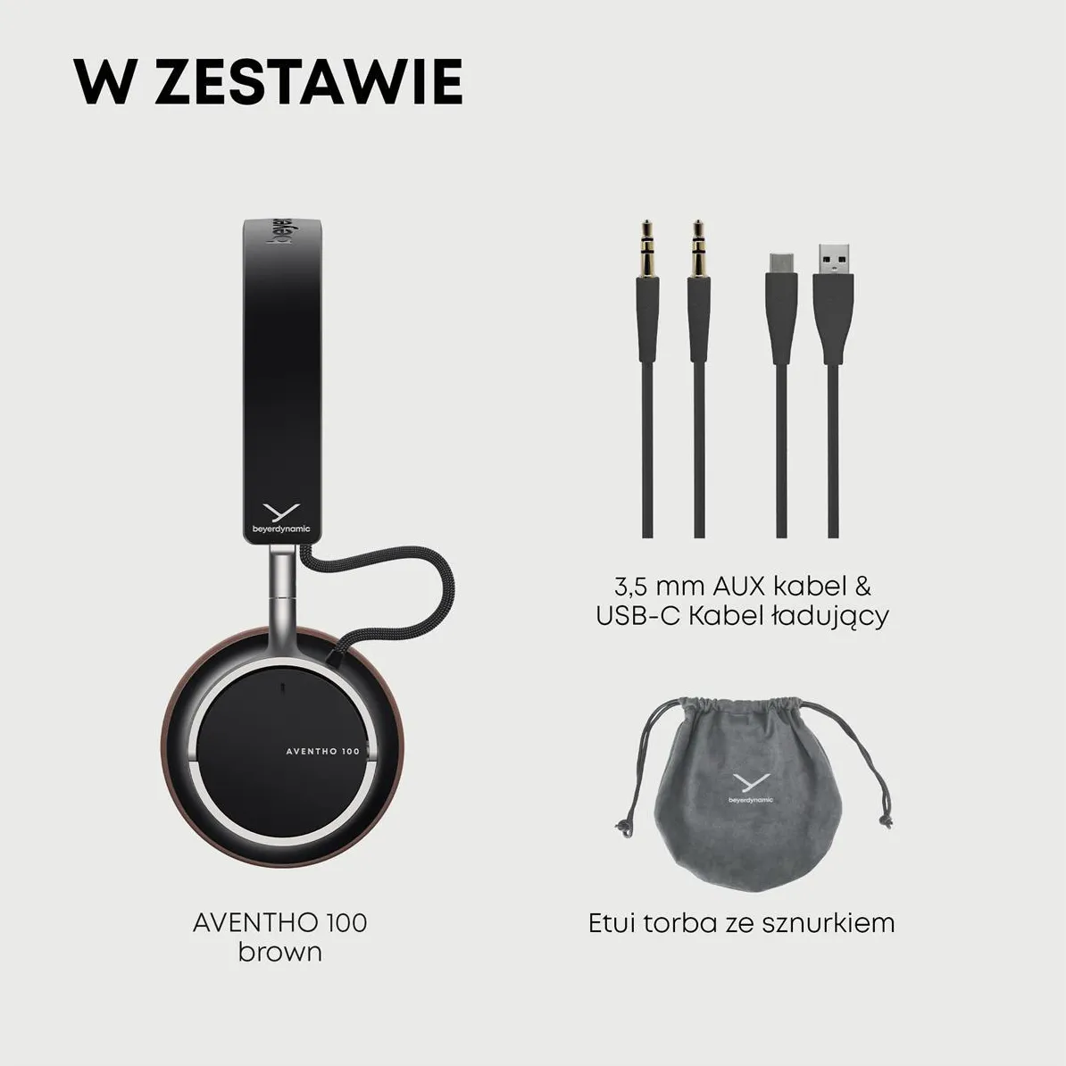 Беспроводные наушники Beyerdynamic Aventho 100 Коричневые