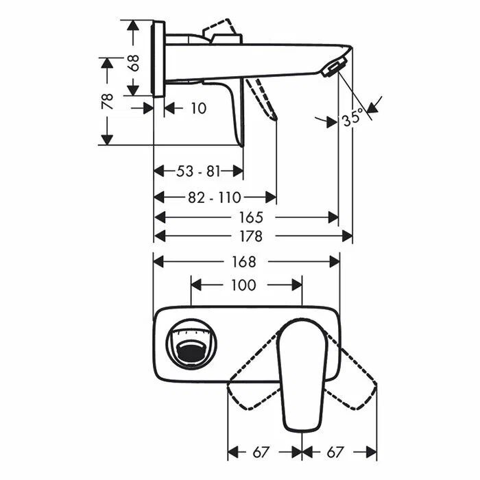 Смеситель для раковины Hansgrohe Talis E 71732000