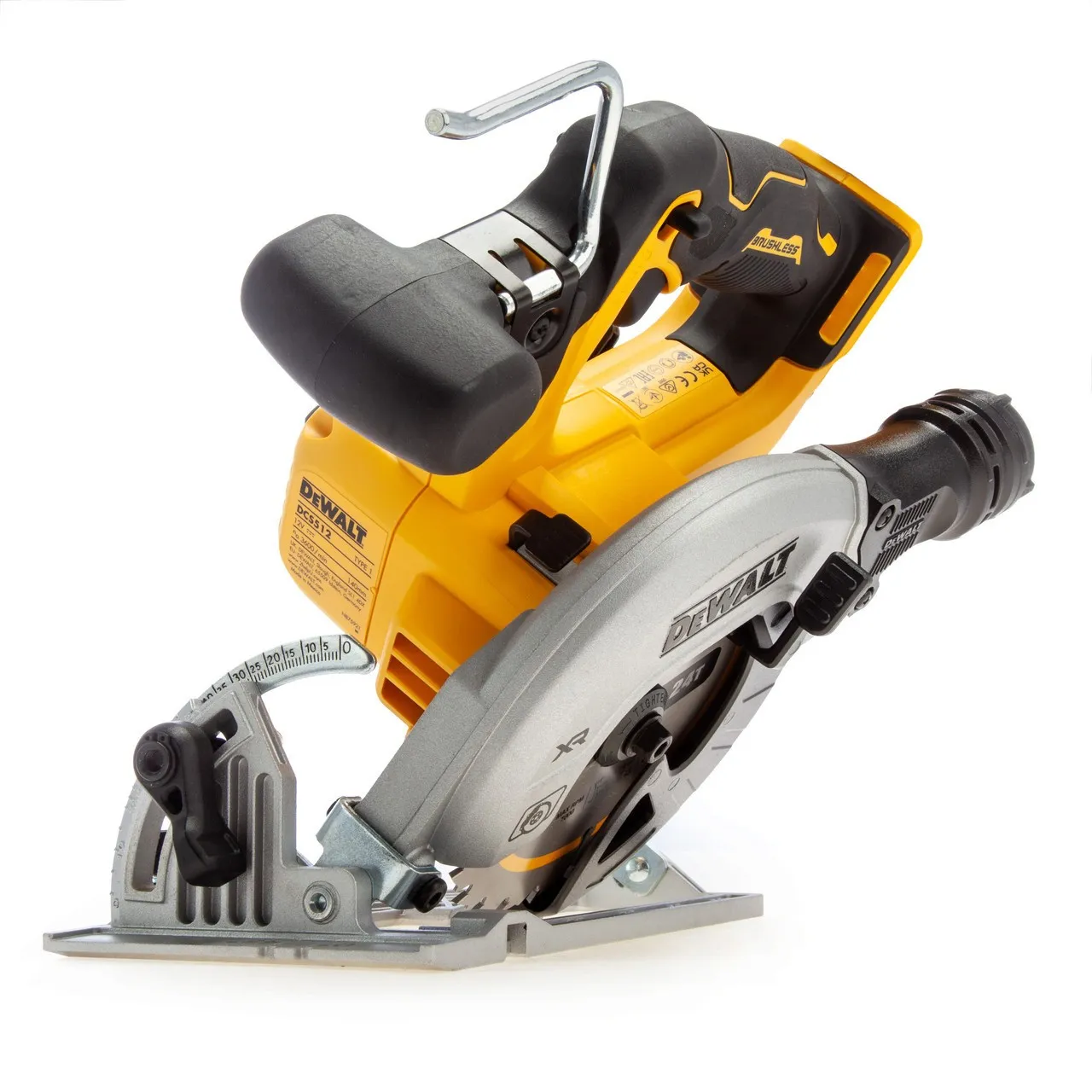 Аккумуляторная дисковая пила 12В DeWalt DCS512P2-QW, с 2 АКБ (5.0 Ач) и ЗУ