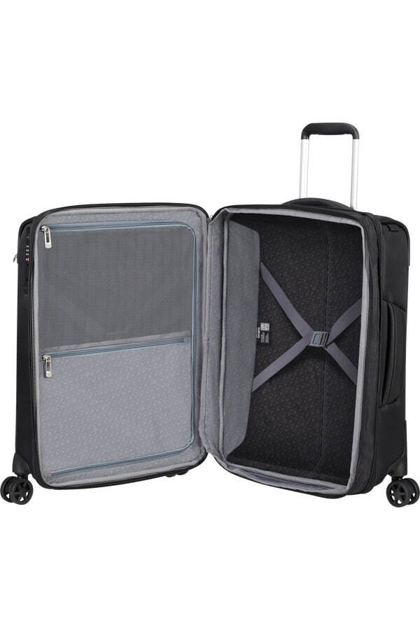 Чемодан Samsonite Respark 143329-7416 55см 43/49л Ozone Black expandable