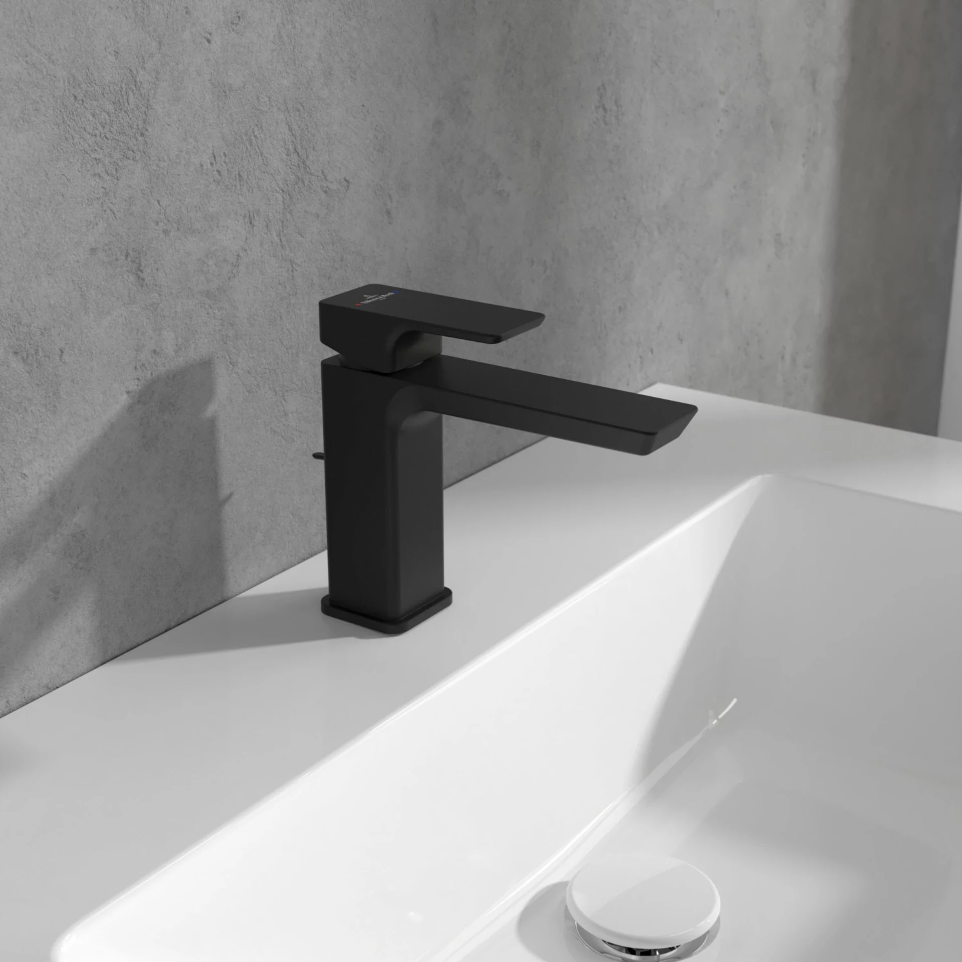 Смеситель для раковины Villeroy & Boch Subway 3.0 матовый черный TVW112002000K5