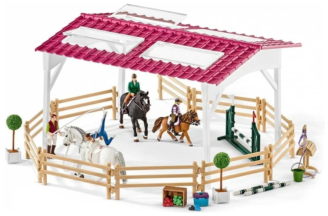 Игровой набор Schleich Школа верховой езды с лошадьми и наездниками 42389