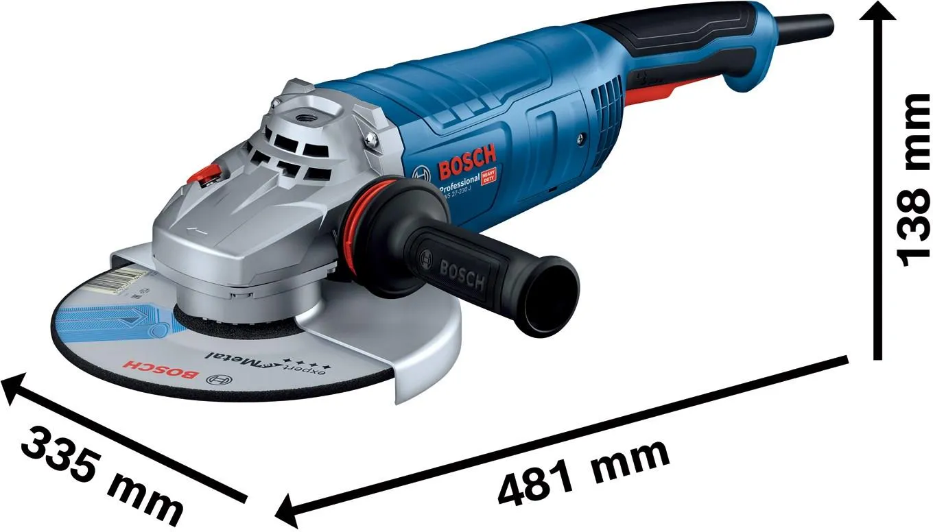 Угловая шлифовальная машина сетевая Bosch GWS 27-230 J Professional 06018C5320