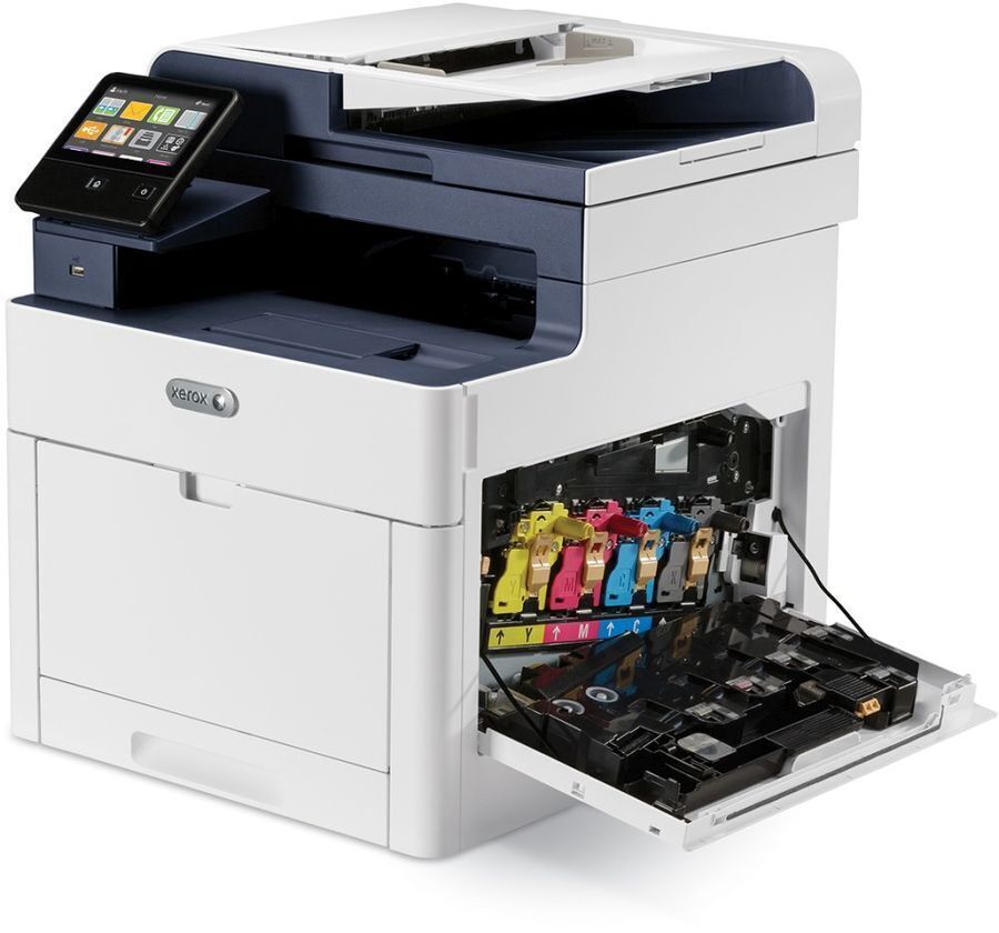 МФУ лазерное Xerox WorkCentre 6515DN, цветн., A4, белый/синий