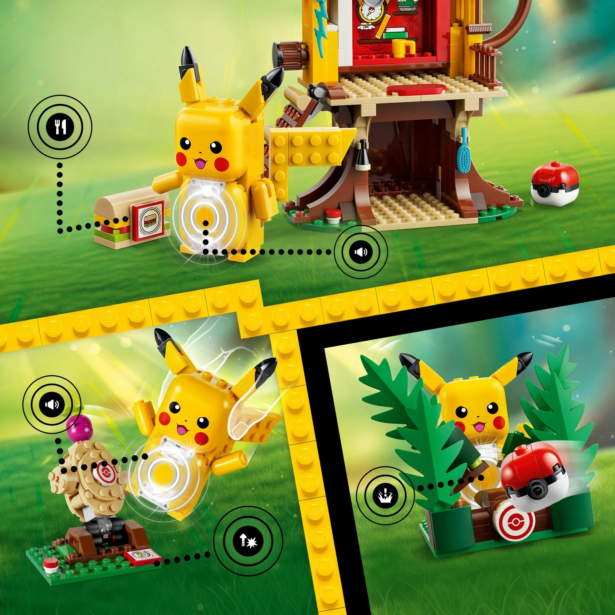 Конструктор LEGO Pokemon 72164 SMART Play: Тренировочный домик Пикачу