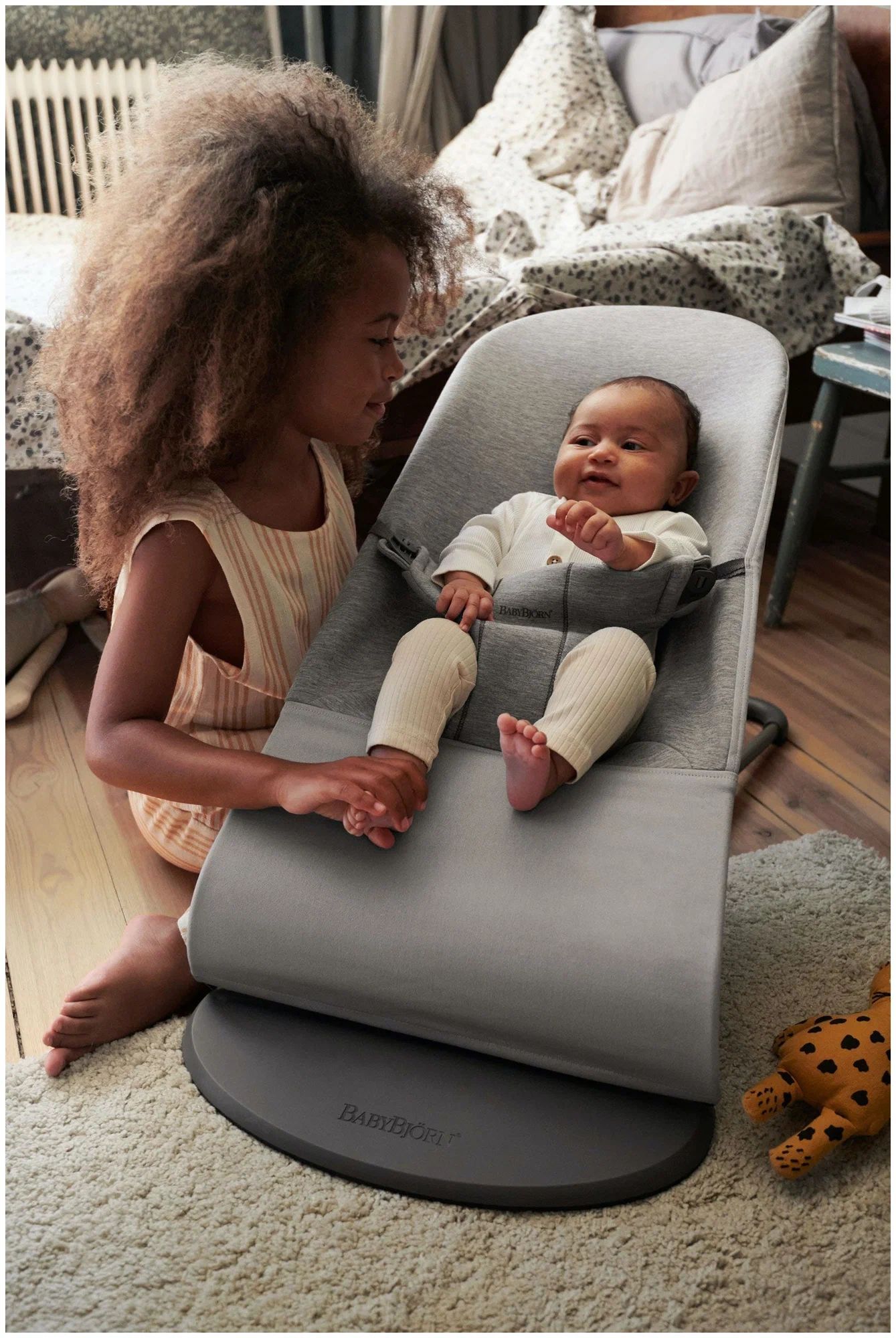 Шезлонг BABYBJORN BLISS 3D Jersey, серый