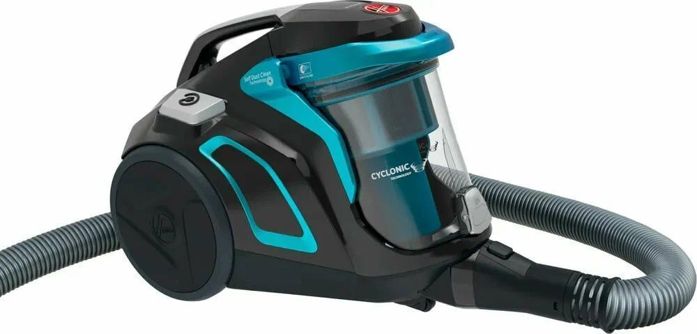 Бытовой пылесос Hoover HP710PAR 011, черный, бирюзовый