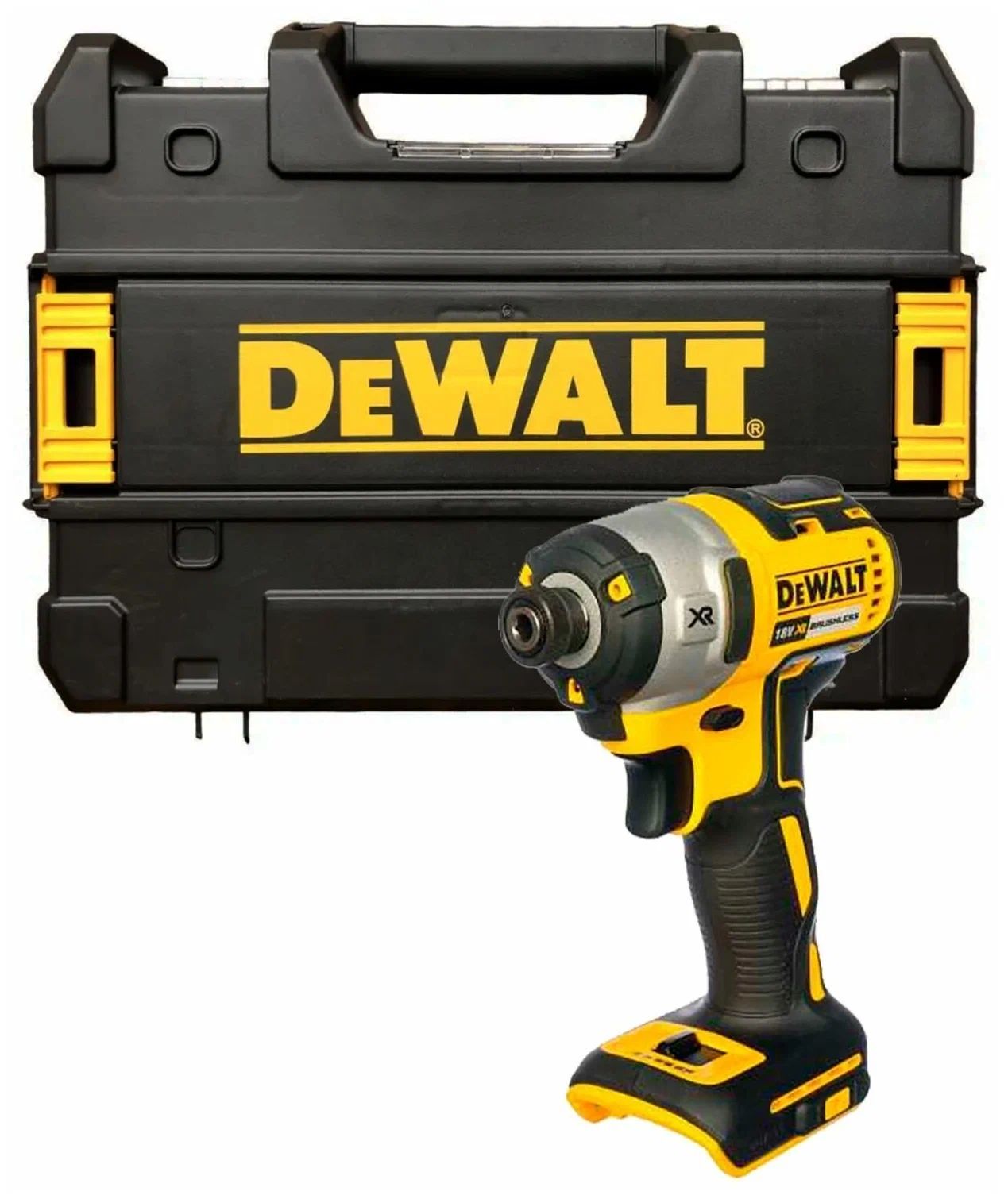 Аккумуляторный импульсный шуруповерт DEWALT DCF887NT, кейс TSTAK, 18 В, XR без аккумулятора и ЗУ