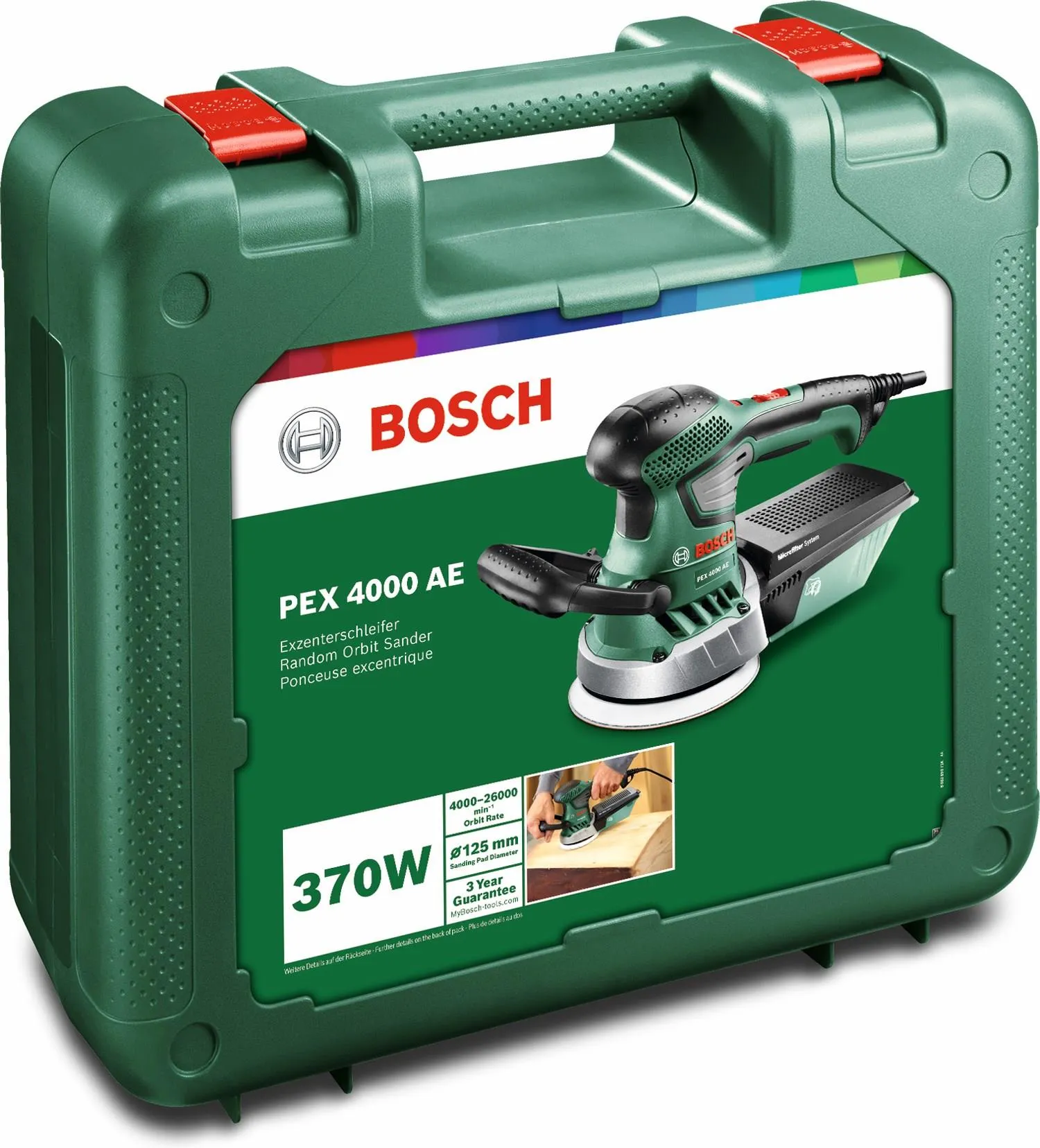 Эксцентриковая шлифовальная машина сетевая Bosch PEX 400 AE 06033A4000