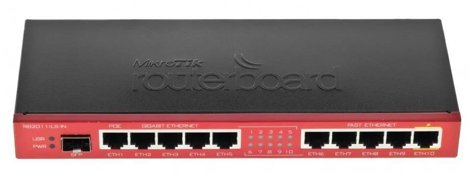 Маршрутизатор MikroTik RouterBoard RB2011iLS-IN