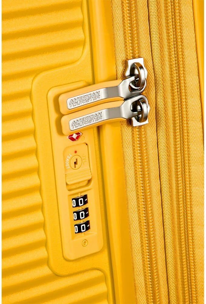 American Tourister Soundbox 55 см чемодан для ручной клади, удлиненный, желтый