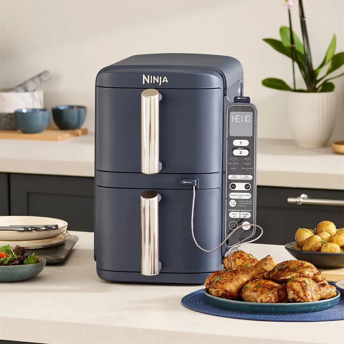 Аэрофритюрница Ninja Double Stack XL 9,5 л SL451EUCYD