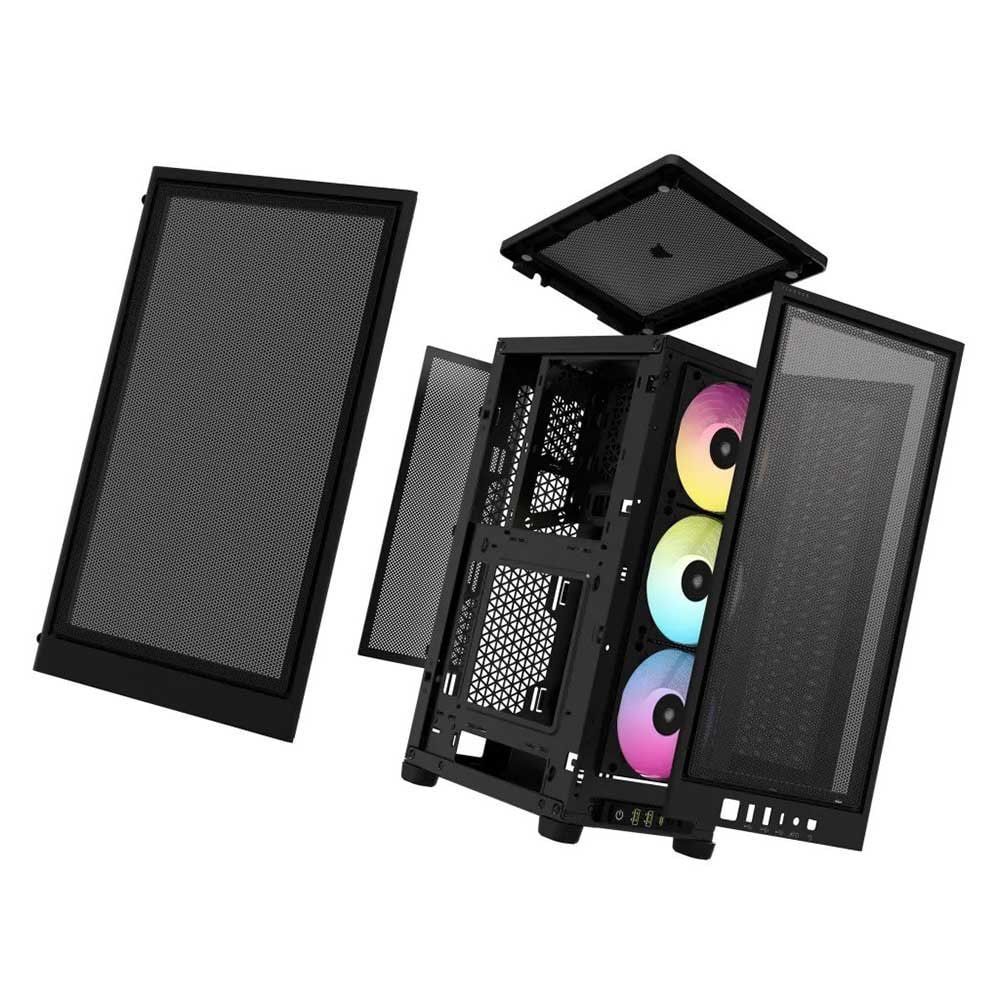 Компьютерный корпус Corsair iCUE 2000D RGB AIRFLOW Mini-ITX, черный цвет
