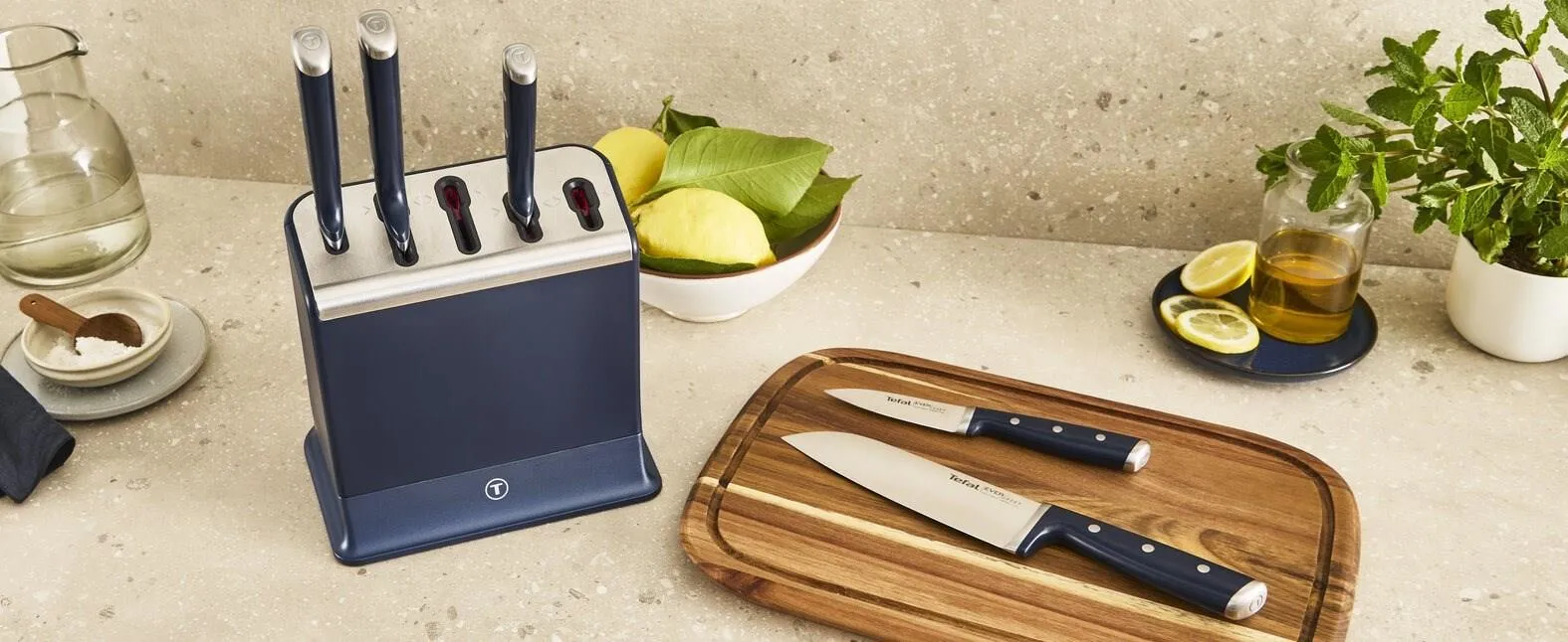 Наборы ножей в блоке Tefal Ever Sharp K297S644