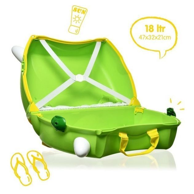 Чемодан Trunki Dudley TRU-0352, ручная кладь, 46х31х21 см, 1.7 кг, зеленый