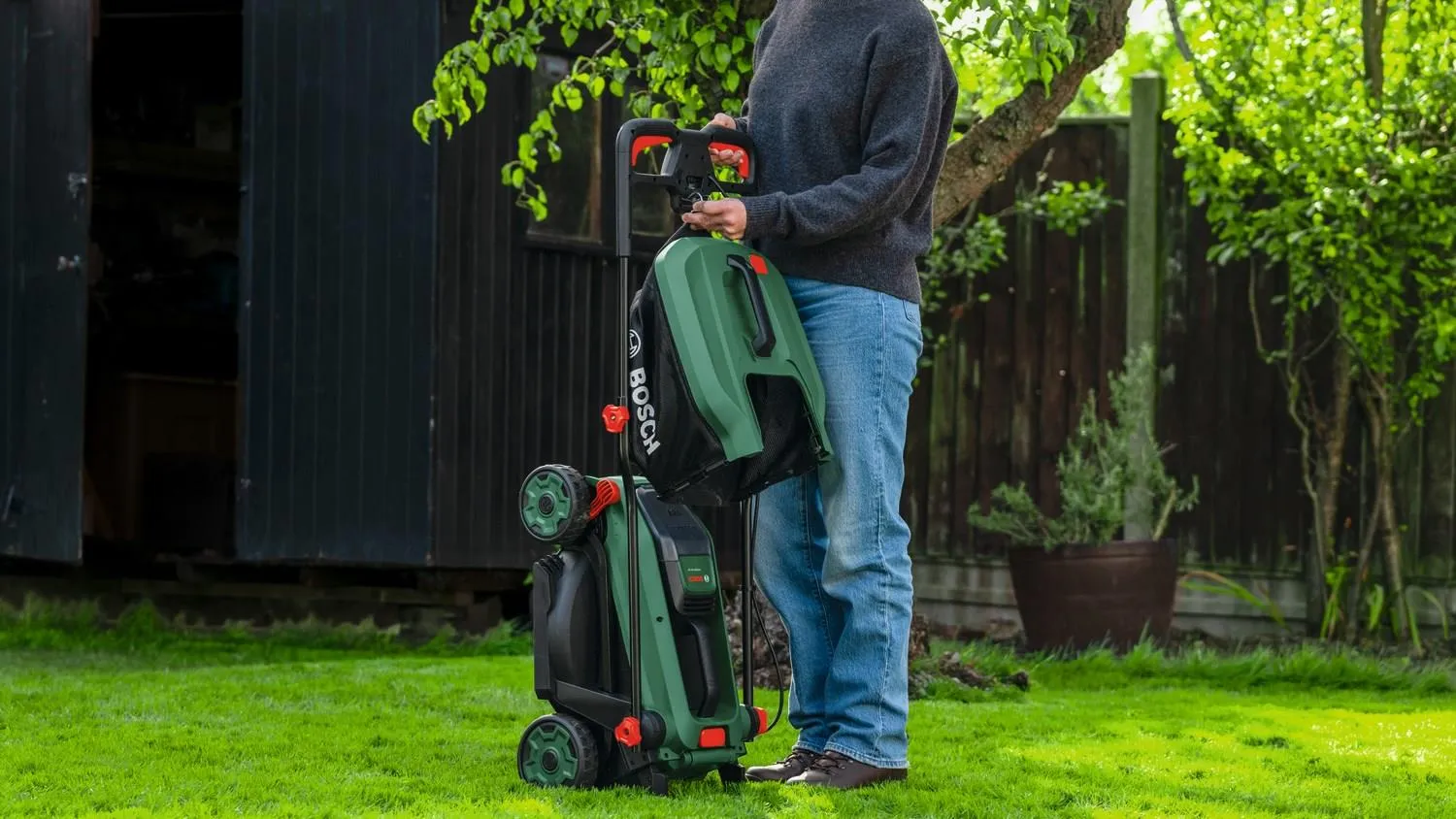 Газонокосилка аккумуляторная Bosch ROTAK18V-34 06008B9N01