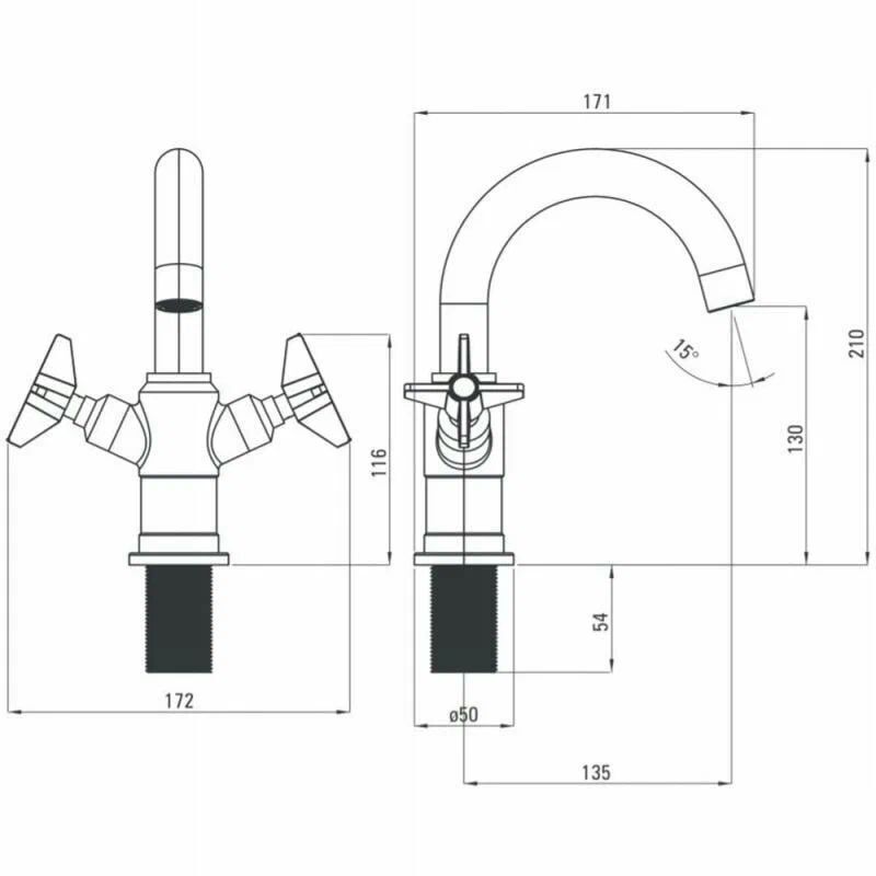 Смеситель для раковины Deante Temisto BQT_N21M
