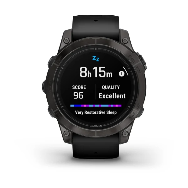 Часы Garmin Epix 2 Pro 47mm Sapphire Carbon Grey Black Band (010-02803-11)