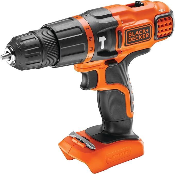 Аккумуляторный ударный шуруповерт BLACK+DECKER BDCH188N 18 В, без аккумулятора