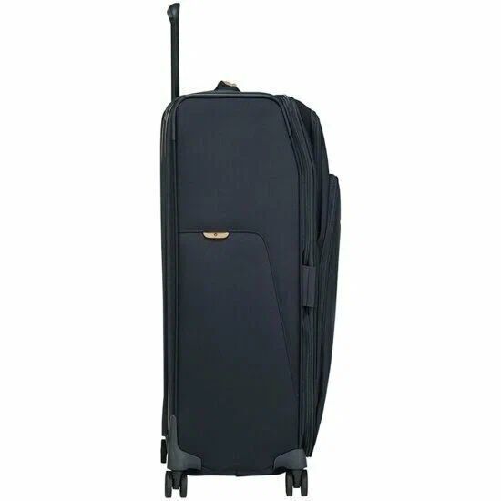 Чемодан Samsonite, текстиль, полиэстер, увеличение объема, 92 л, размер M, синий