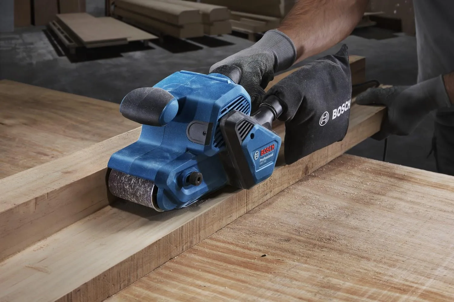 Ленточная шлифовальная машина сетевая Bosch GBS 750 Professional 06012C1020