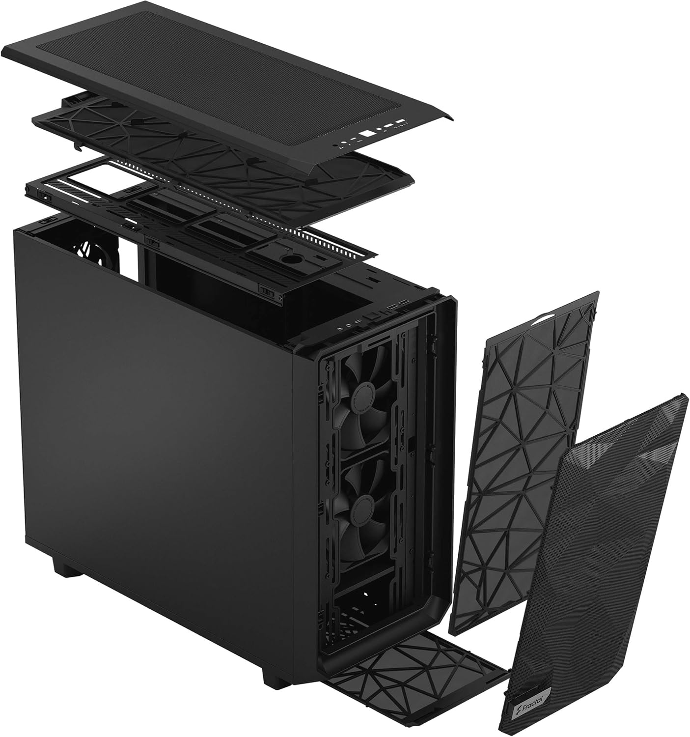Корпус компьютерный Fractal Design Meshify 2 Black solid (FD-CMES2-A01)
