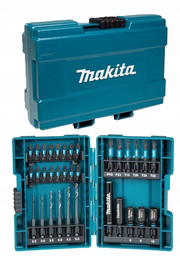 Набор сверл и бит 33 шт Makita B-66896.