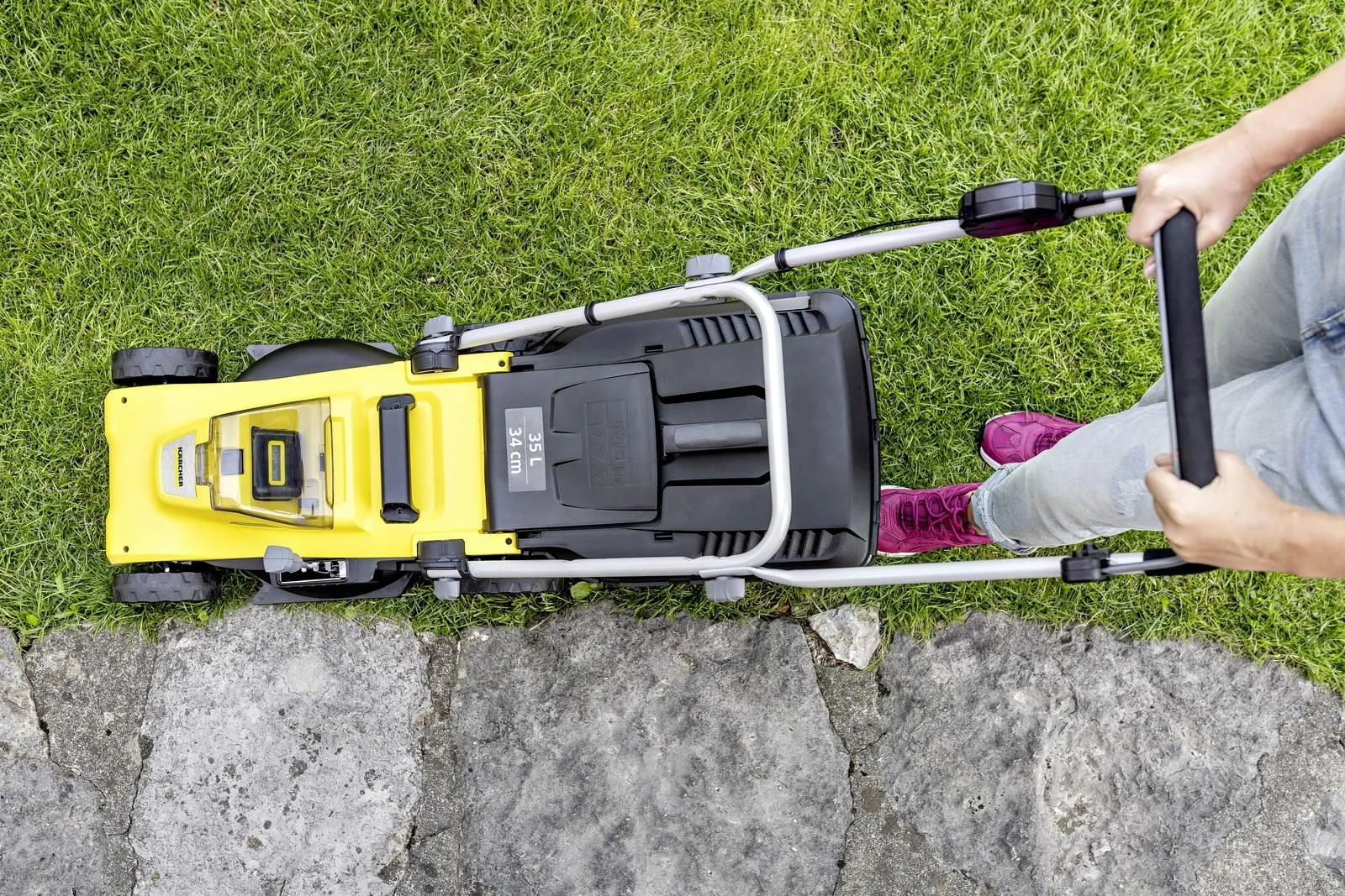 Газонокосилка Karcher LMO 3-18 Battery, ширина скашивания 34 см 1.445-410.0