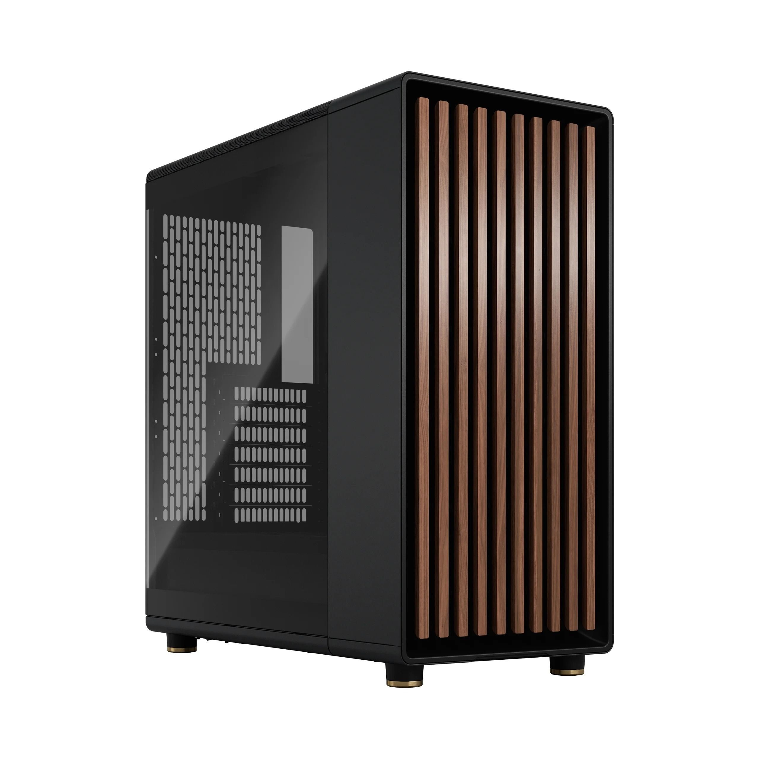 Корпус Fractal Design North TG Dark, Mid Tower, FD-C-NOR1C-02, угольно-черный
