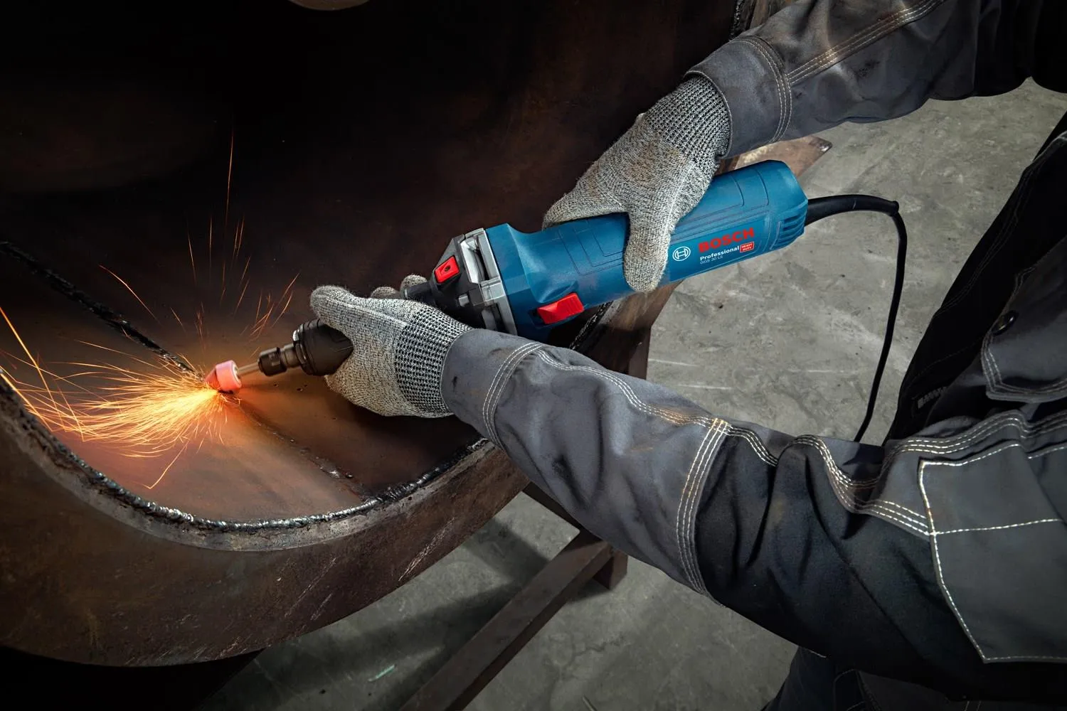 Прямая шлифовальная машина сетевая Bosch GGS 30 LS Professional 06012B5020