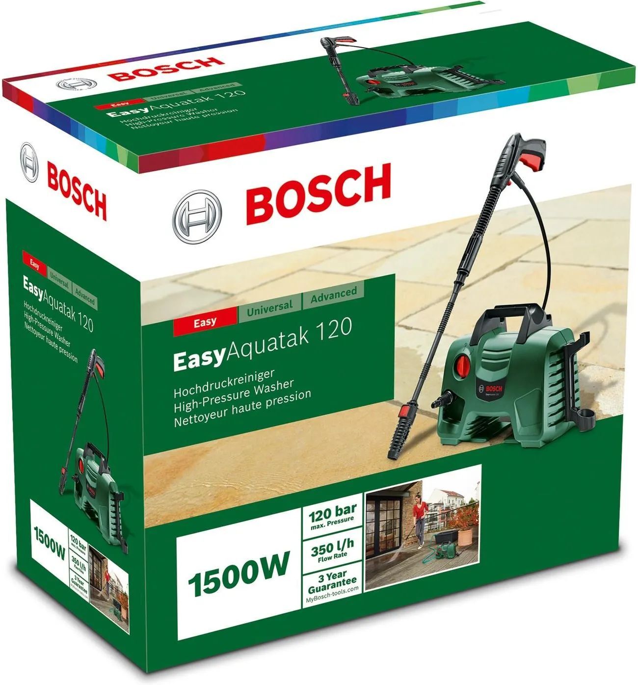Электрическая мойка высокого давления Bosch EasyAquatak 120 6008A7901