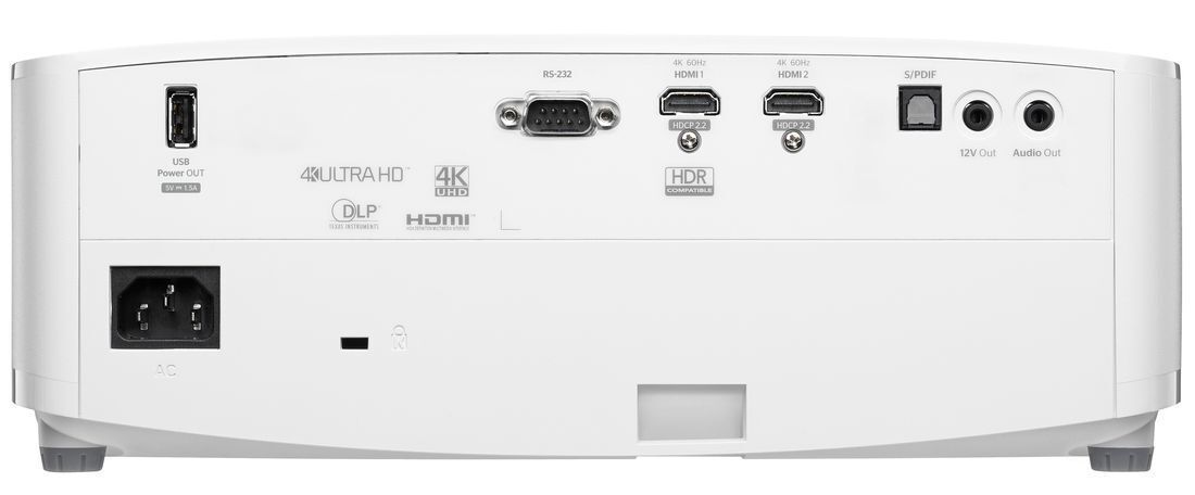 Проектор Optoma UHD38x 3840x2160, 1000000:1, 4000 лм, DLP, белый
