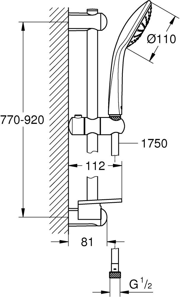 Душевой гарнитур Grohe Euphoria 27226Al1