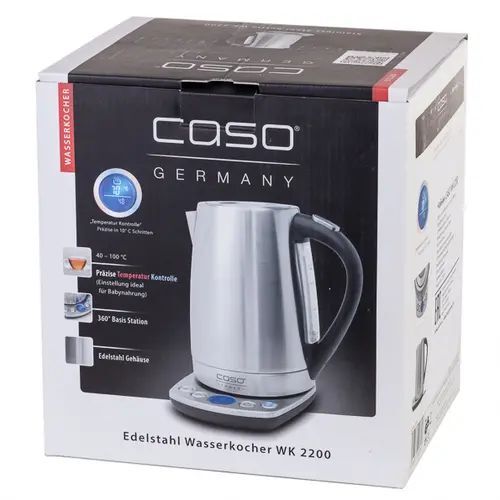 Чайник Caso WK 2200, серебристый