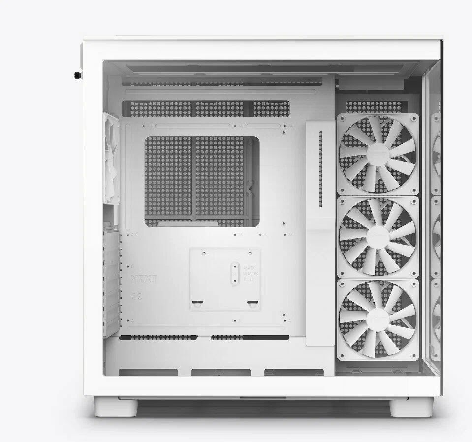 Корпус NZXT H9 Flow Window Mini-ITX, Micro-ATX, ATX White (CM-H91FW-01)
