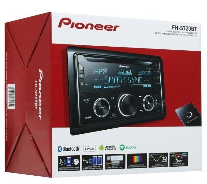 Автомобильный CD-ресивер 2 DIN PIONEER FH-S720BT